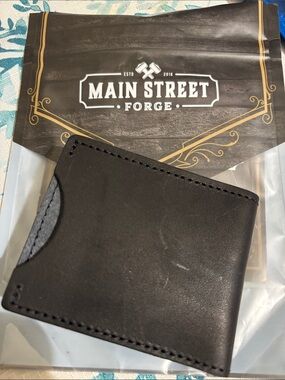 Men's Black Leather Card Holder